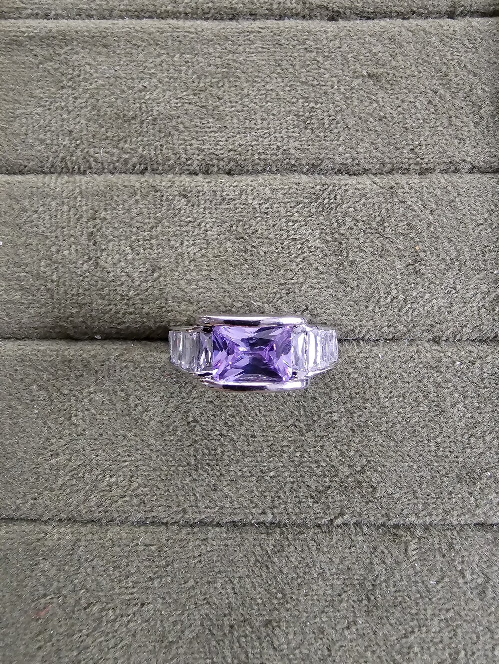 Vintage Silver Plated Ring Size 7.5